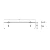 Phoenix Nostalgia Glass Shelf - Brushed Nickel